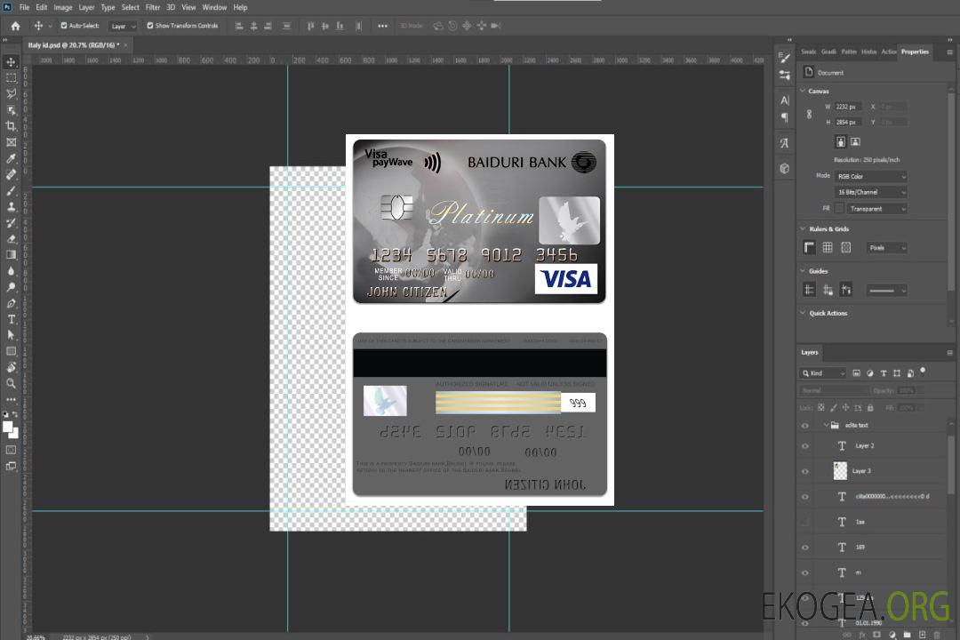 Carte de crédit Visa Platinum de la Banque Brunei Baiduri template Carte de crédit Visa Platinum de la Banque Brunei Baiduri template